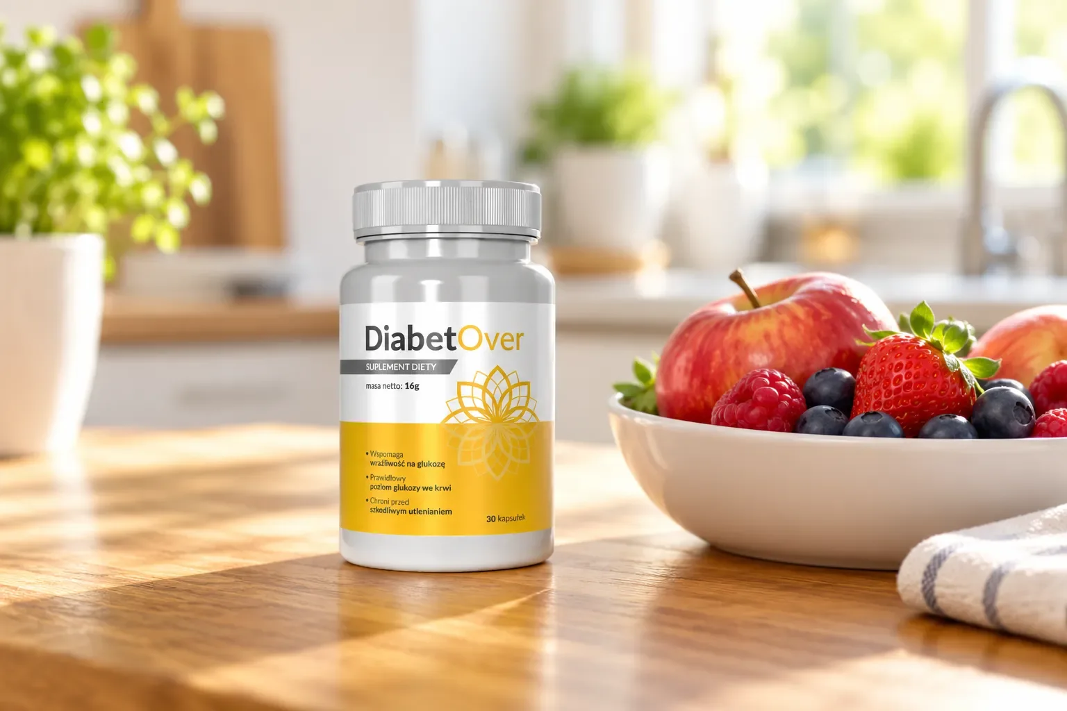 DiabetOver — opakowanie na co dzień